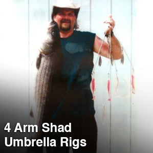 4 Arm Shad Umbrella Rigs