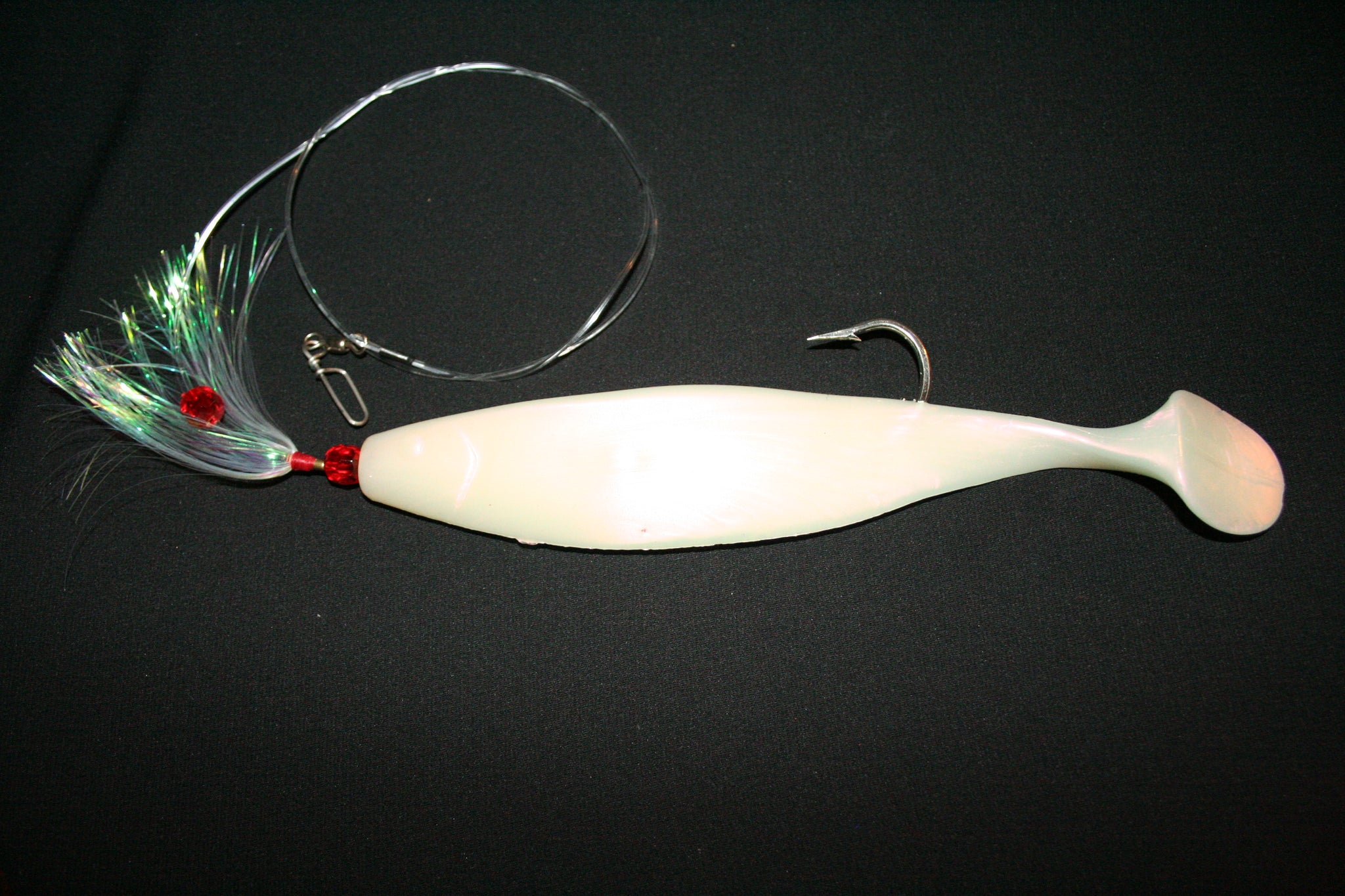 9” Rigged Shad Stingers With Hair – 9er's Lures